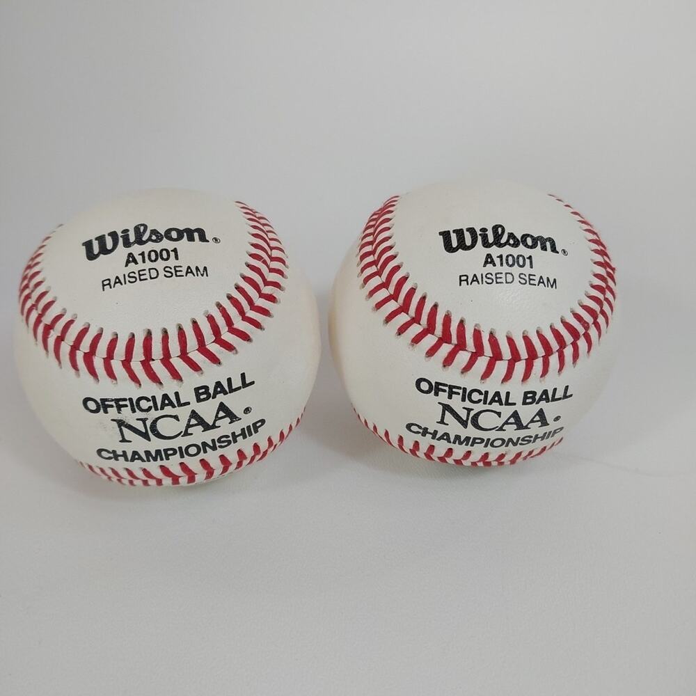 Vintage Wilson A1001 NCAA Championship Baseballs Signed Read Desc.